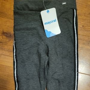Girls, mayoral, gray leggings. Size 2T.